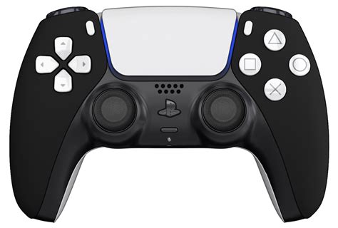 TCP Matte Black PS5 Controller with Black White Buttons, Touchpad and ...