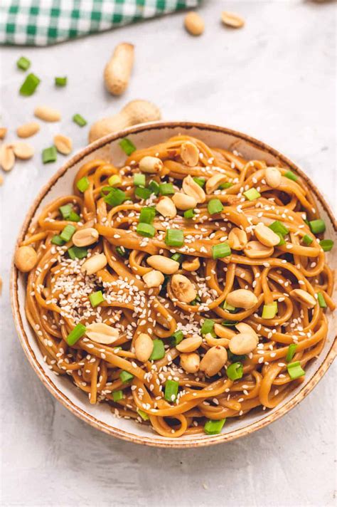 Thai Peanut Sesame Noodles is an asian favorite that combines creamy ...