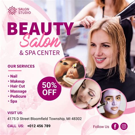 Beauty Salon Banner Ad Template | PosterMyWall