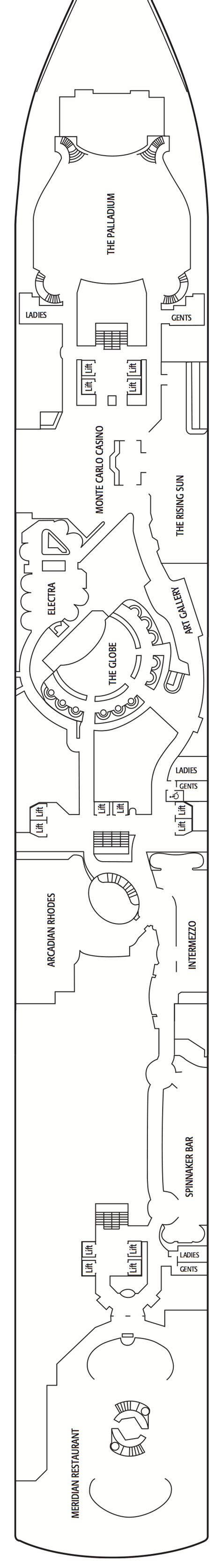 Arcadia Deck Plans - Cruiseline.com