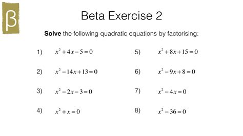 Quadratic Questions And Answers