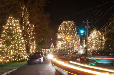 Christmas Town Usa At Night Free Stock Photo - Public Domain Pictures