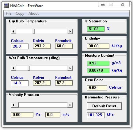 Download Free Psychrometric Analyzer (HVAC Calculator)