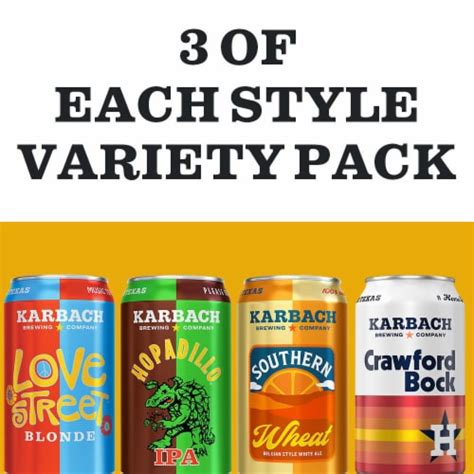 Karbach Brewing Company Greatest Hits Beer Variety Pack, 12 pk / 12 fl ...