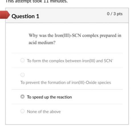 Solved This attempt took 11 minutes. Question 1 0/3 pts Why | Chegg.com