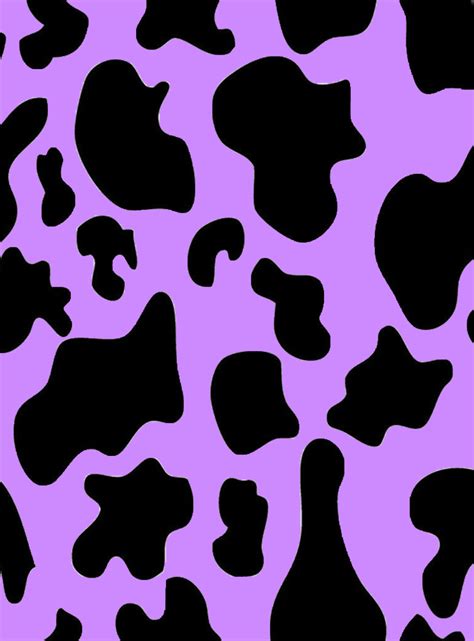 Purple Cow Print Wallpaper Kuh Hintergrundbilder Muster Flecken ...