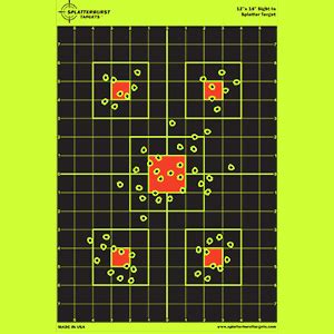 12 x 18 sight in splatter target shot – Splatterburst Targets