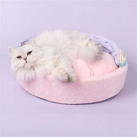 Rainbow Canopy Cat Bed with Removable Cat Cushion | Estilo Living