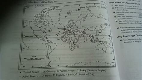 World War 1 Central Powers Map