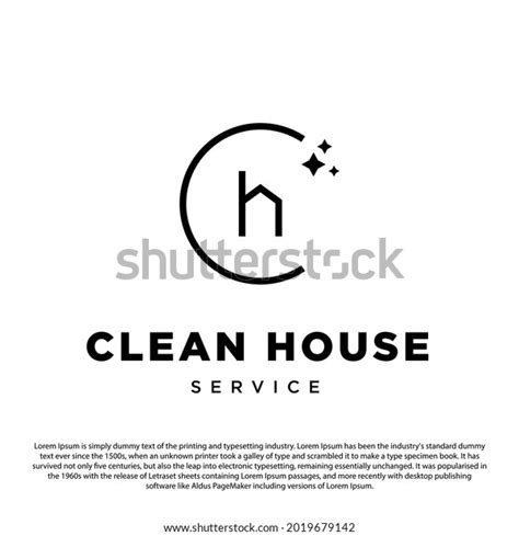 Creative Clean House Logo Simple Minimalist Stock Vector (Royalty Free ...