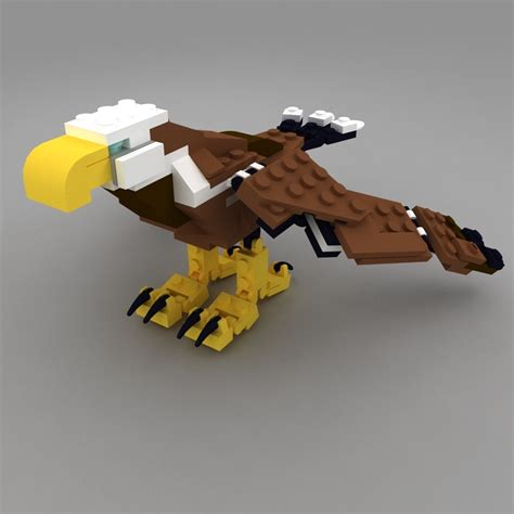 3d lego eagle wings model