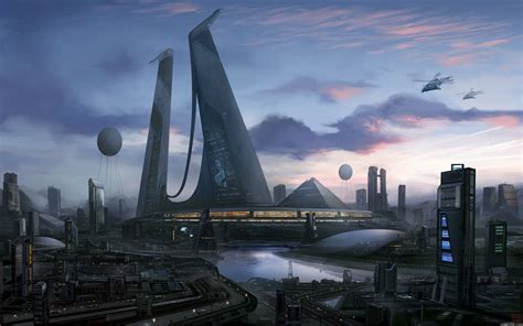 Online crop | futuristic cityscape graphic wallpaper, city, futuristic ...