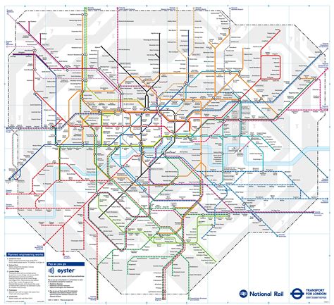 Tfl Unveils Its Biggest Ever Rail Map Including New Oyster Stations - Riset