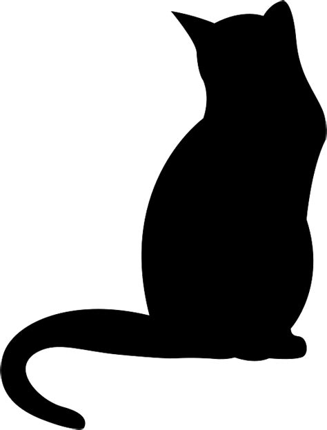 Cat Silhouette Stretching Png - Image Mag