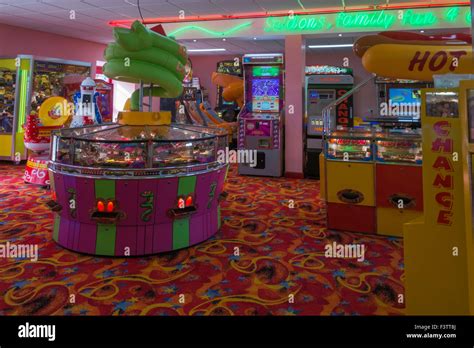 Amusement Arcade interior Stock Photo - Alamy