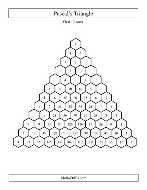 Pascal Triangle Patterns Worksheet