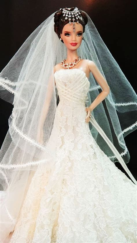 On her happiest day of life | Barbie bridal, Barbie wedding dress ...