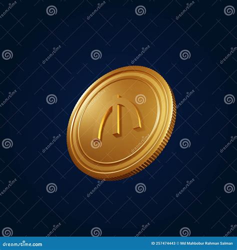 Currency Symbol Azerbaijani Manat 3D Illustration Stock Illustration ...