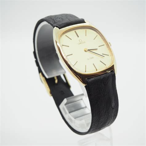 Omega Deville Watch Men's Vintage Gold Manual 32mm Tonneau Swiss Made ...