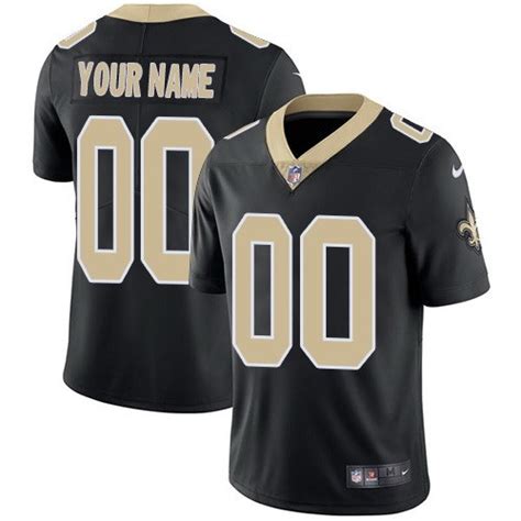 New Orleans Saints Customized Limited Black Vapor Untouchable Jersey on ...