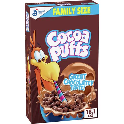 Cocoa Puffs, Chocolate Breakfast Cereal with Whole Grains, 18.1 oz ...