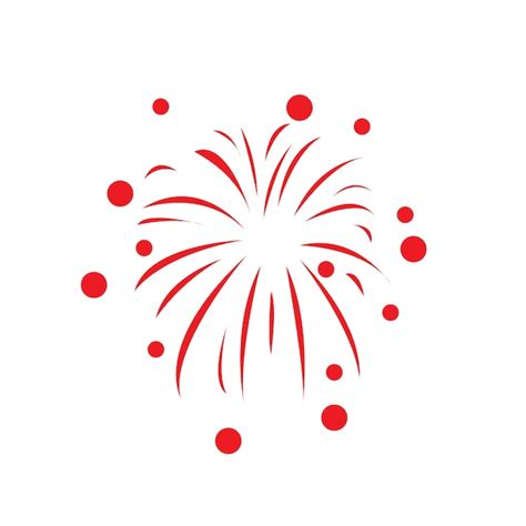 Premium Vector | Fireworks logo vector