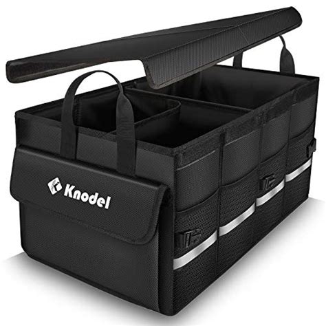 Knodel Car Boot Organiser, Car Organiser with Foldable Cover ...