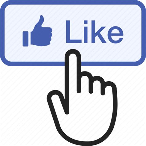 Button, click, hand, like, tap, thumbs, up icon