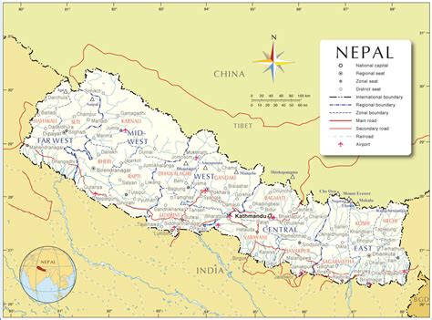 Nepal Maps | Printable Maps of Nepal for Download