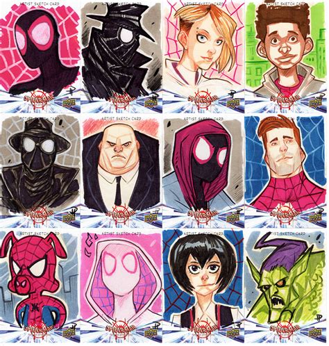 Spider-Man : Into the Spider-Verse Sketch Cards (2021) | Behance