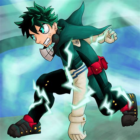 Deku full cowl by DrawingByTheBook on Newgrounds