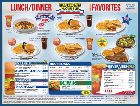 Members Only Waffle House Menu