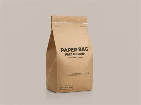 Craft Paper Bag Free Mockup - Free Mockup World