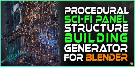 Procedural Sci-Fi Building Generator - Blender Market