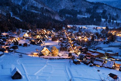 Resembling Santa’s North Pole, Shirakawa-go is magnificent under the ...