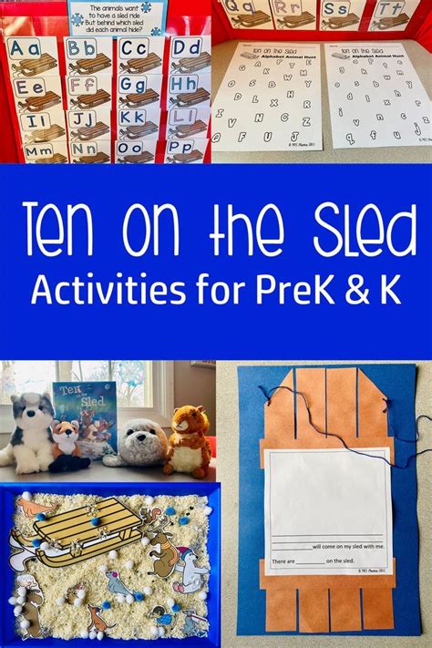 ten on the sled activities for prek and k that are perfect for early ...