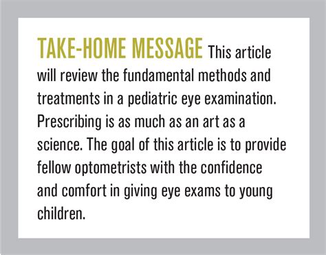 Know the basics of a pediatric eye exam