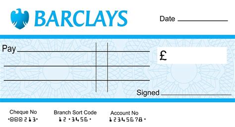 LARGE JUMBO BARCLAYS BLANK CHEQUE (3 SIZES) for Charity- Presentation ...