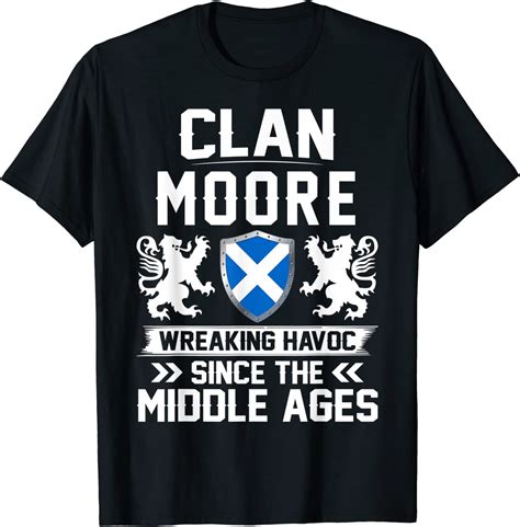 Amazon.com: Clan MOORE scottish family scotland mothers day fathers T ...