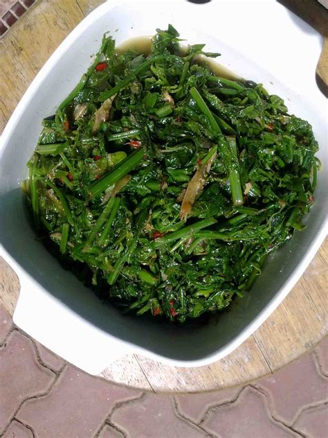 mums old recipe book: Goreng Pucuk Paku (Fried Wild Fern Shoots)