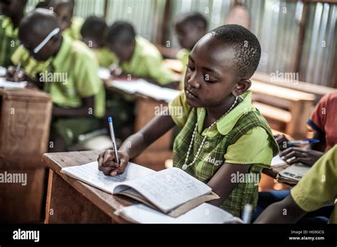 Bridge International Academies students in class at a school in Kampala ...