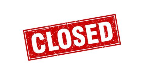 Closed Sign Business Hours Storefront Notice PNG Cutout | PNG All