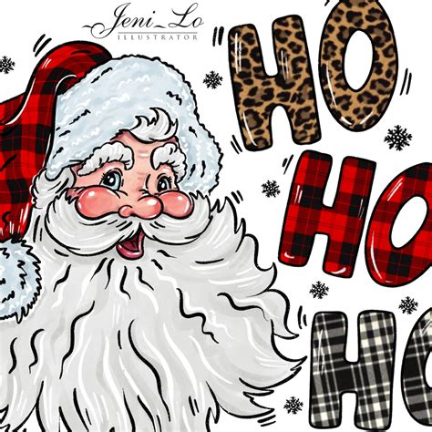 Santa Claus Ho Ho Ho PNG file funny Merry christmas | Etsy