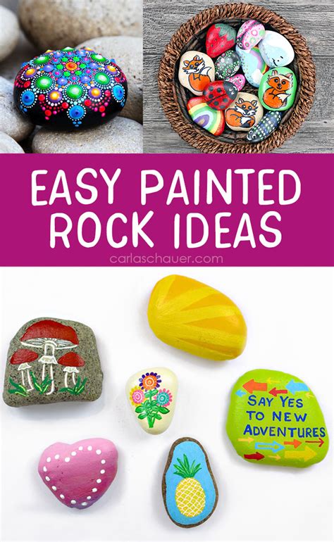 Painting Rocks: Ideas and Designs | Carla Schauer Designs