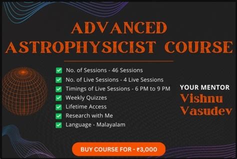 Advanced Astrophysicist Course