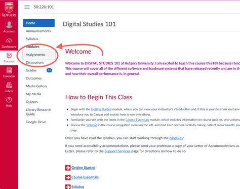 Submit an Assignment in Canvas | Online Learning