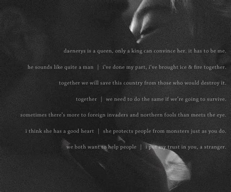 Jon & Daenerys quotes graphic requested by...