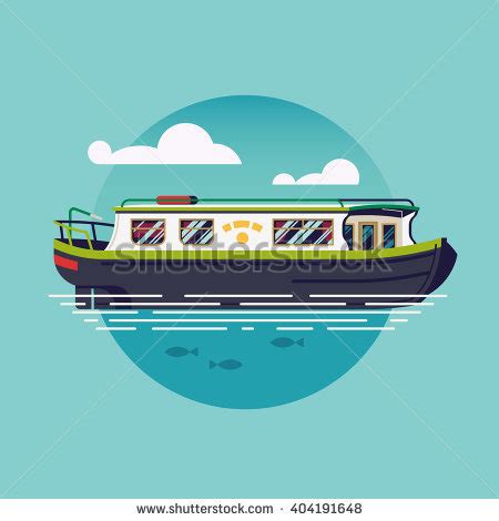 clipart canal boat - Clipground