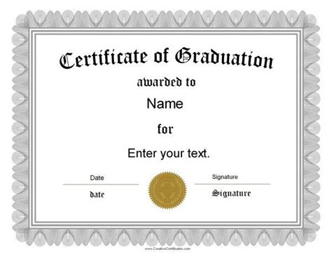 Free Graduation Certificate Templates | Customize Online