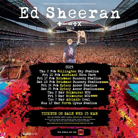 Ed Sheeran Mathematics Tour 2023 Top Shelf Management